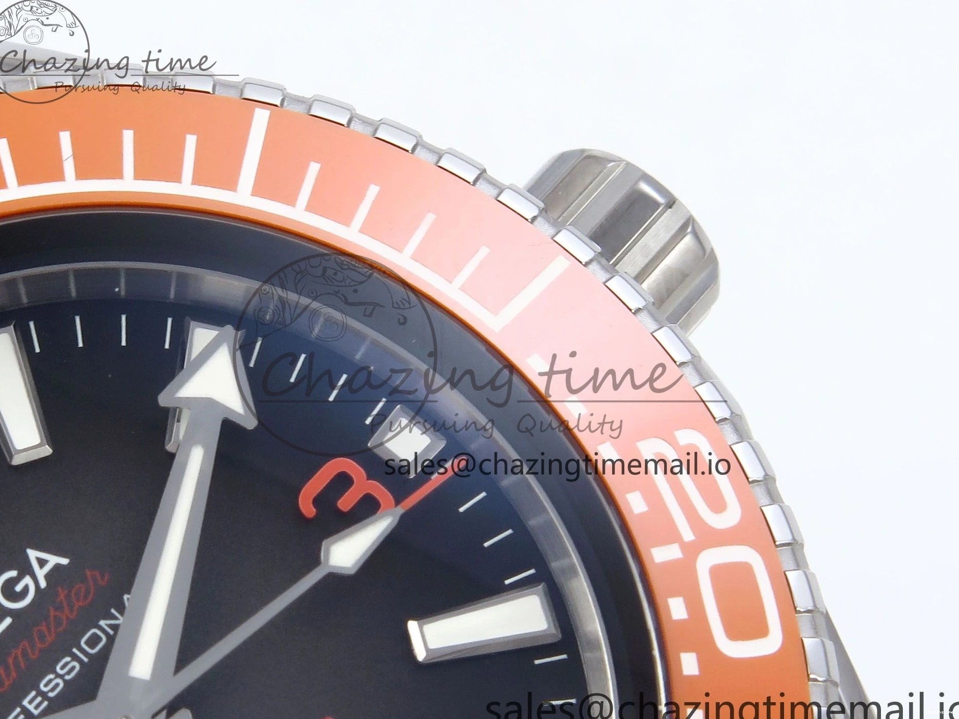 0408 Seamaster 6000M Ultra Deep SS VRF 1:1 Best Edition Gray Dial Orange Bezel on SS Bracelet A8912 Super Clone NewStyle 7687